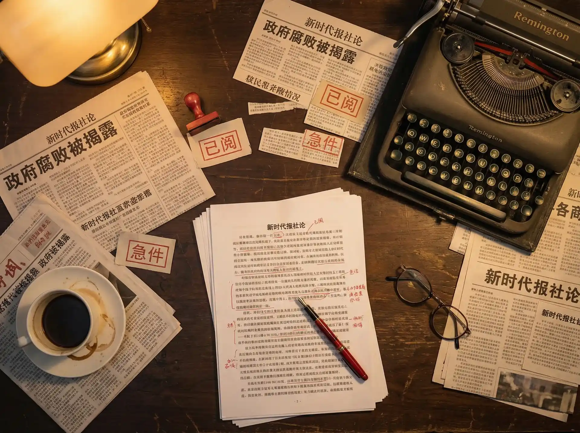 优德w88app - 报社编辑部工作场景